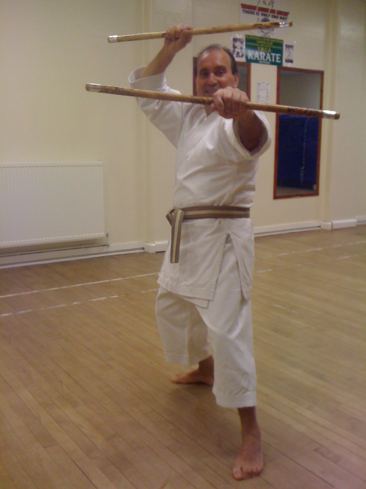 Eskrima training.................
