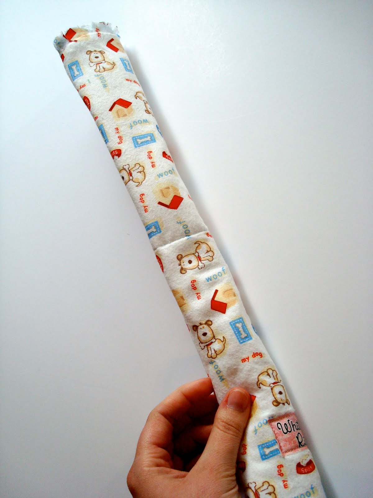 White Satin Ribbon Lollipop Burp Cloth Tutorial