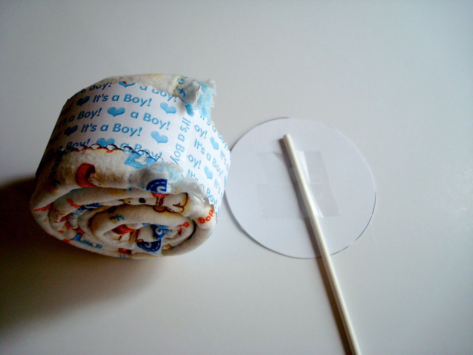 White Satin Ribbon Lollipop Burp Cloth Tutorial