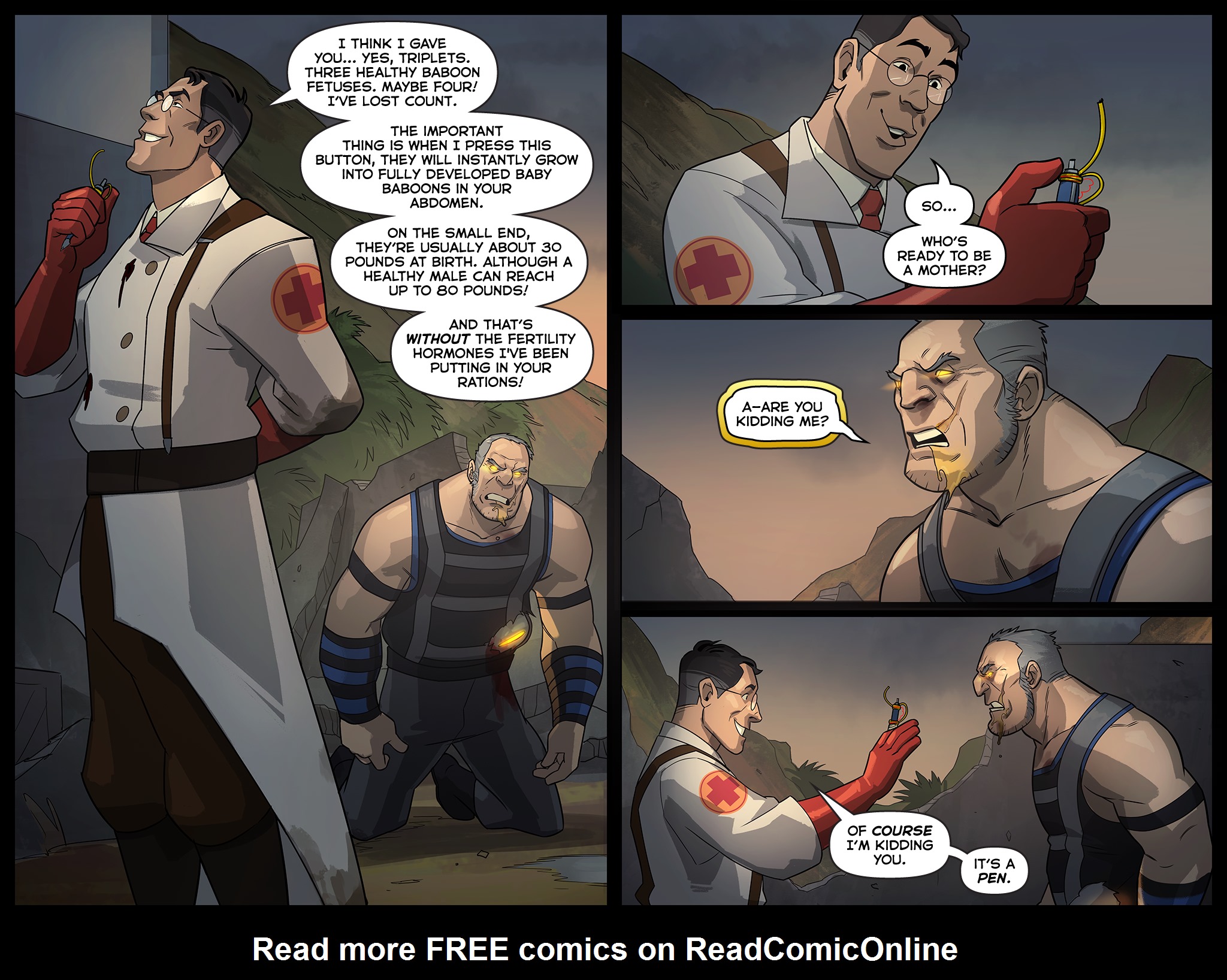 Read online Team Fortress 2 comic -  Issue #6 - 235