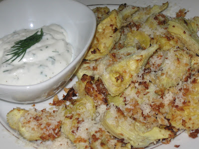 Crispy Artichoke Hearts with Dipping Sauce