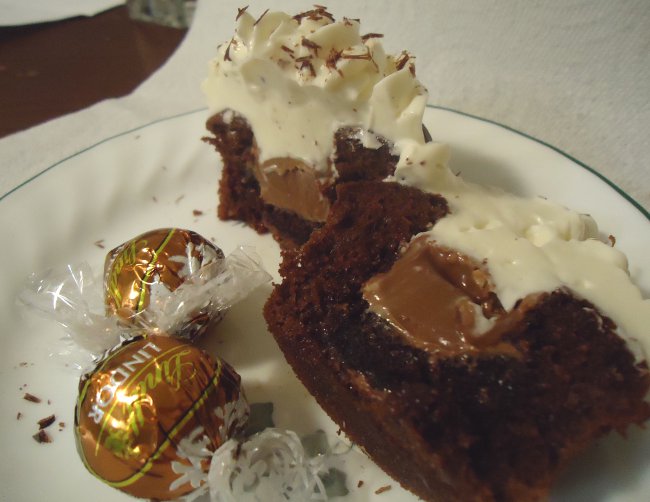 life needs sweets Chocolate Lindor Truffle Cupcakes