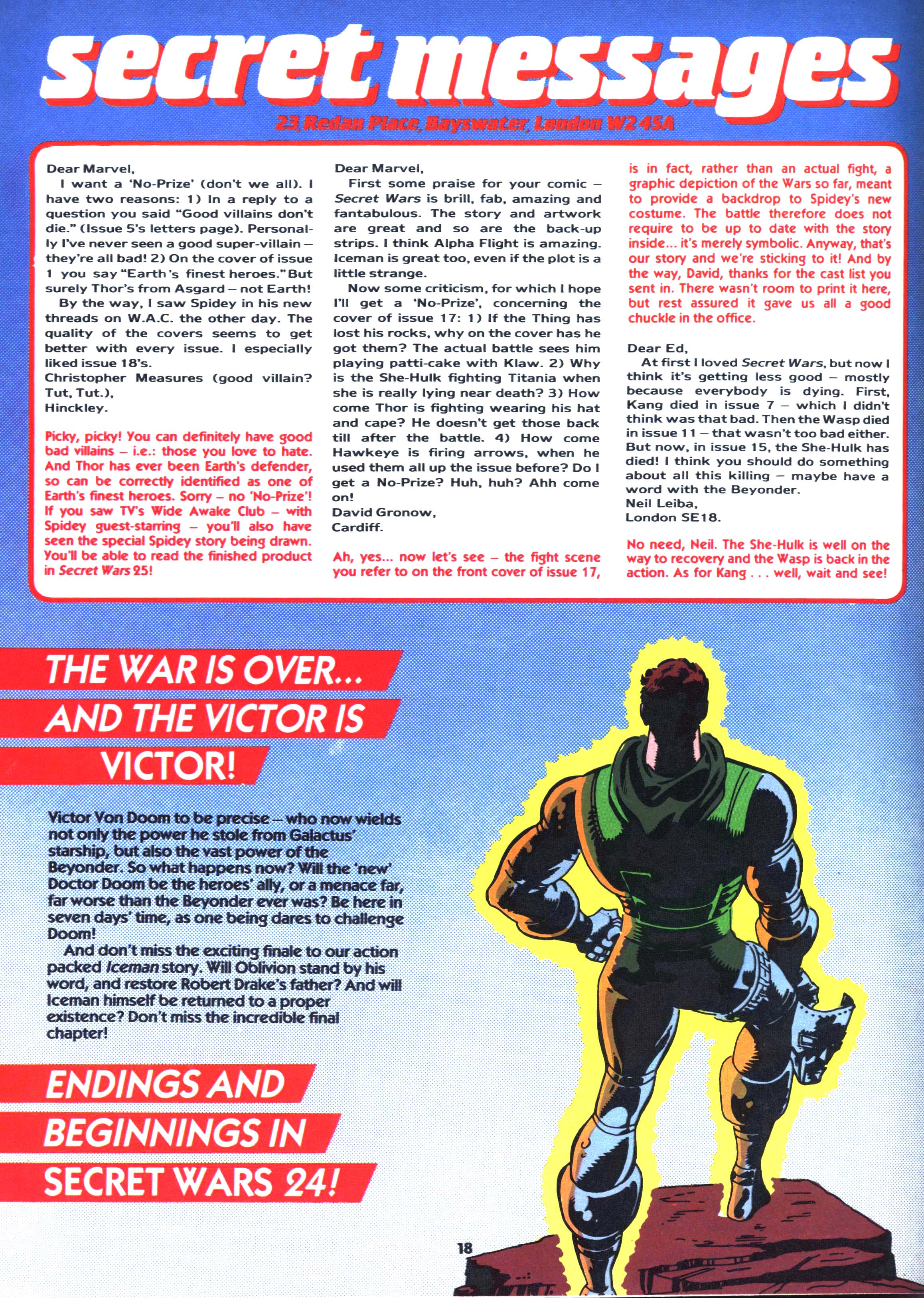 Read online Secret Wars (1985) comic -  Issue #23 - 17