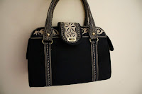 Black Purse Tote Handbag