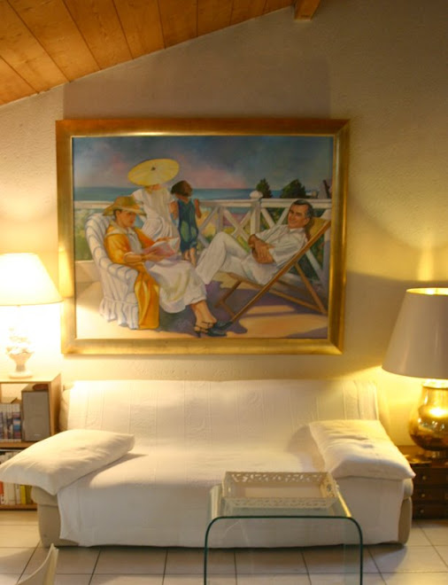 Grande peinture à l'huile (plus grande que l'original) inspirée du tableau de Lucien Jonas.