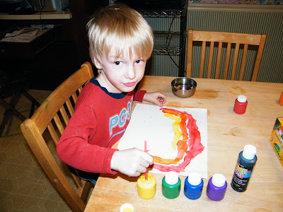 Adventures-In-Mommy-Land: Rainbow & Pot of Gold Painting