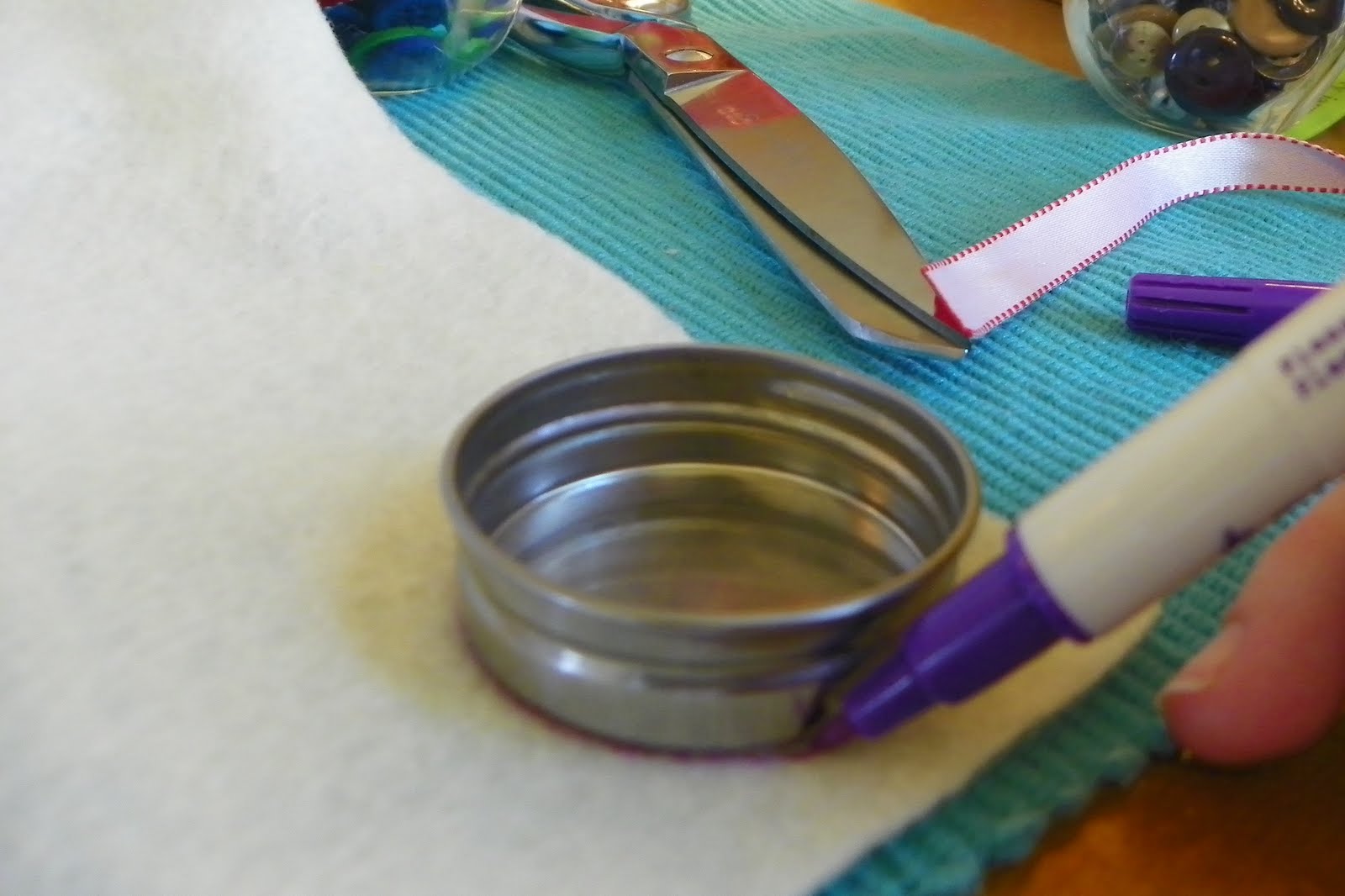 perry jayne handmade A Little Project Cover Jar Lids