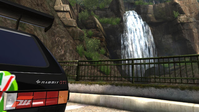 VW GTI at Fujima Waterfall