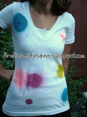 Fireflies and Jellybeans: Scribble Flower T-Shirt {Tutorial!!}