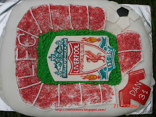 Tort fotbal Liverpool FC (Liverpool FC Cake)