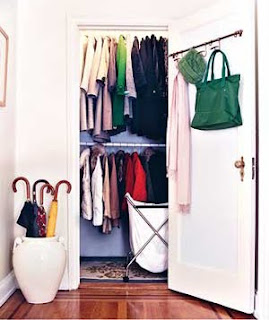 Organized Entry Closet | organizingmadefun.com