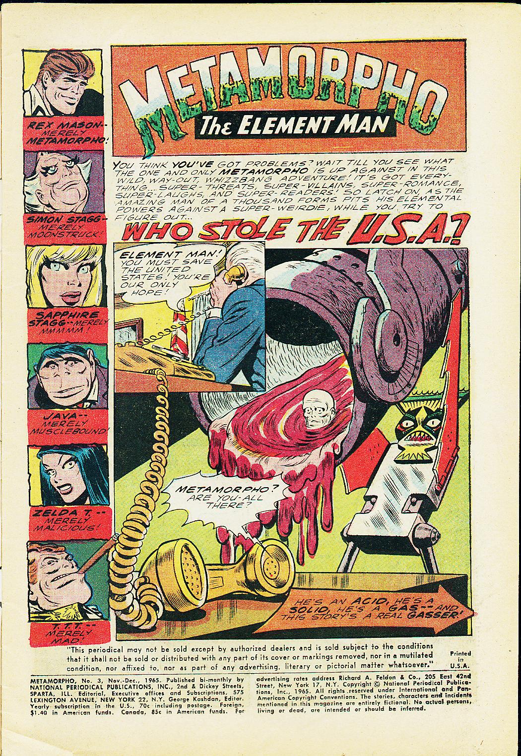 Read online Metamorpho comic -  Issue #3 - 3