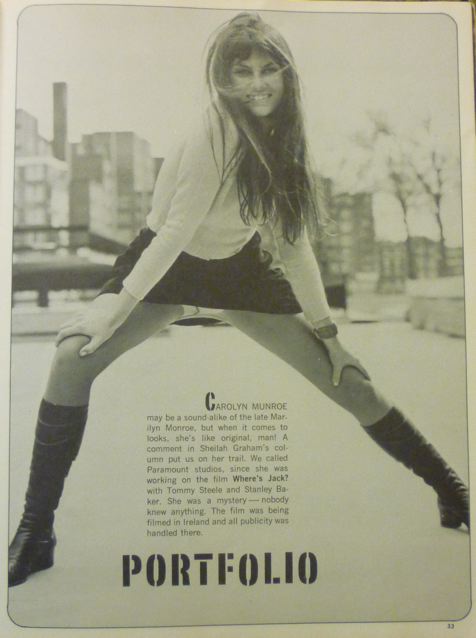 bare•bones e-zine: The Caroline Munro Archive: Adam, November 1968