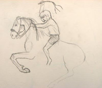 How To Draw A Horse Rearing. Rearing Horse and Rider_My AZ