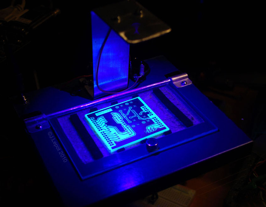 PCB Exposure using UV light LED box - Do It Easy With ScienceProg