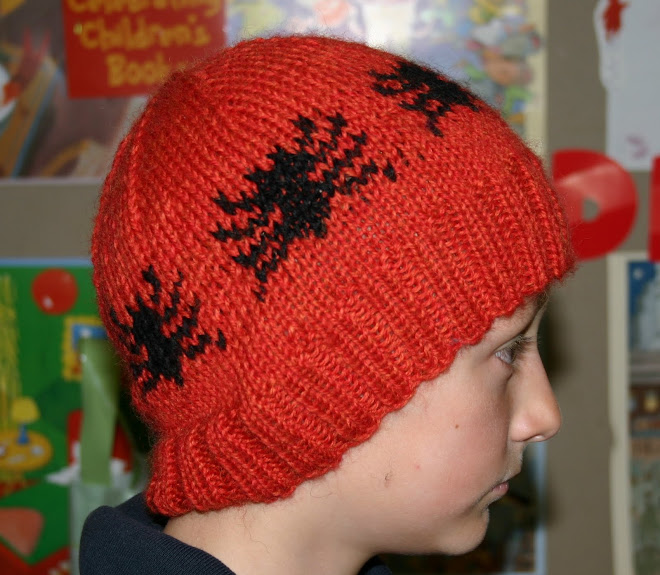My grandson Jaylen in his Spider Boy Hat