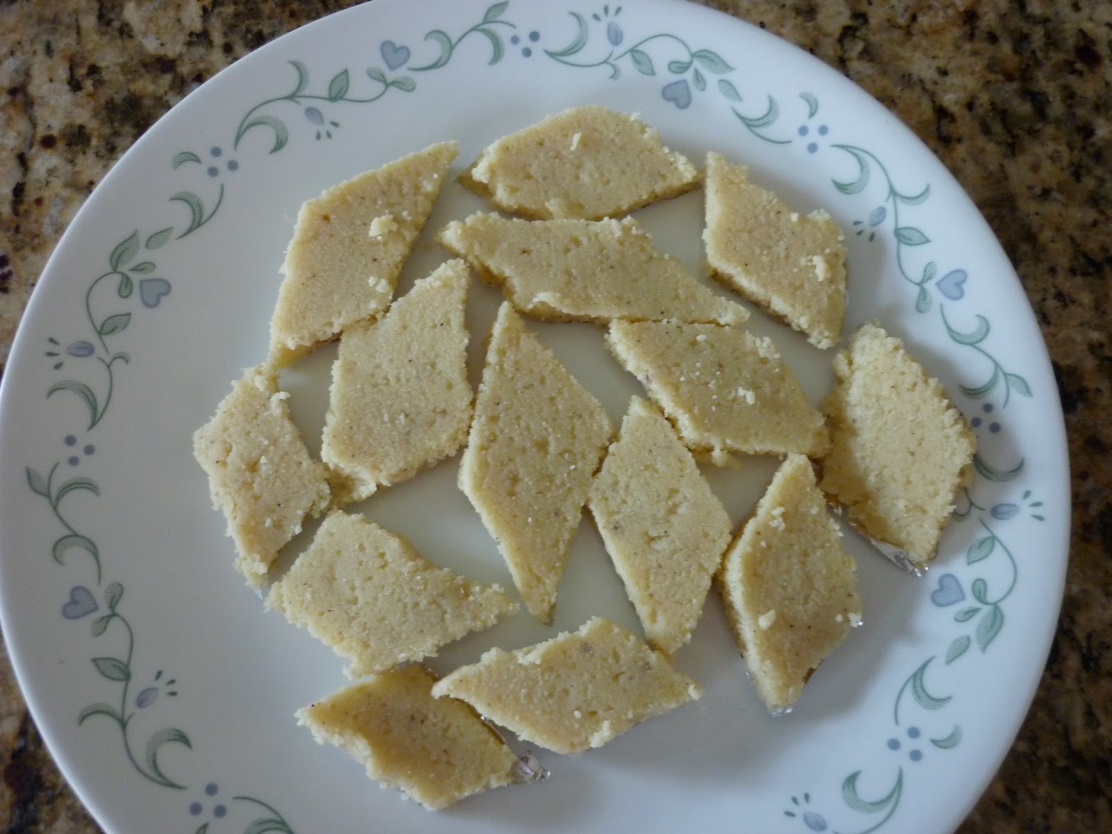 Anju Rajesh's Recipes Ricotta Cheese Burfi