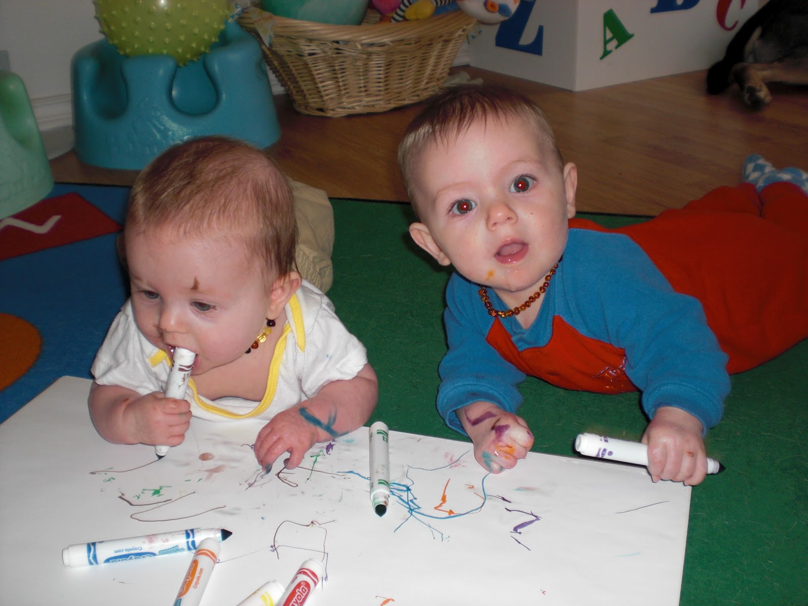 Parenting with Research Art with babies