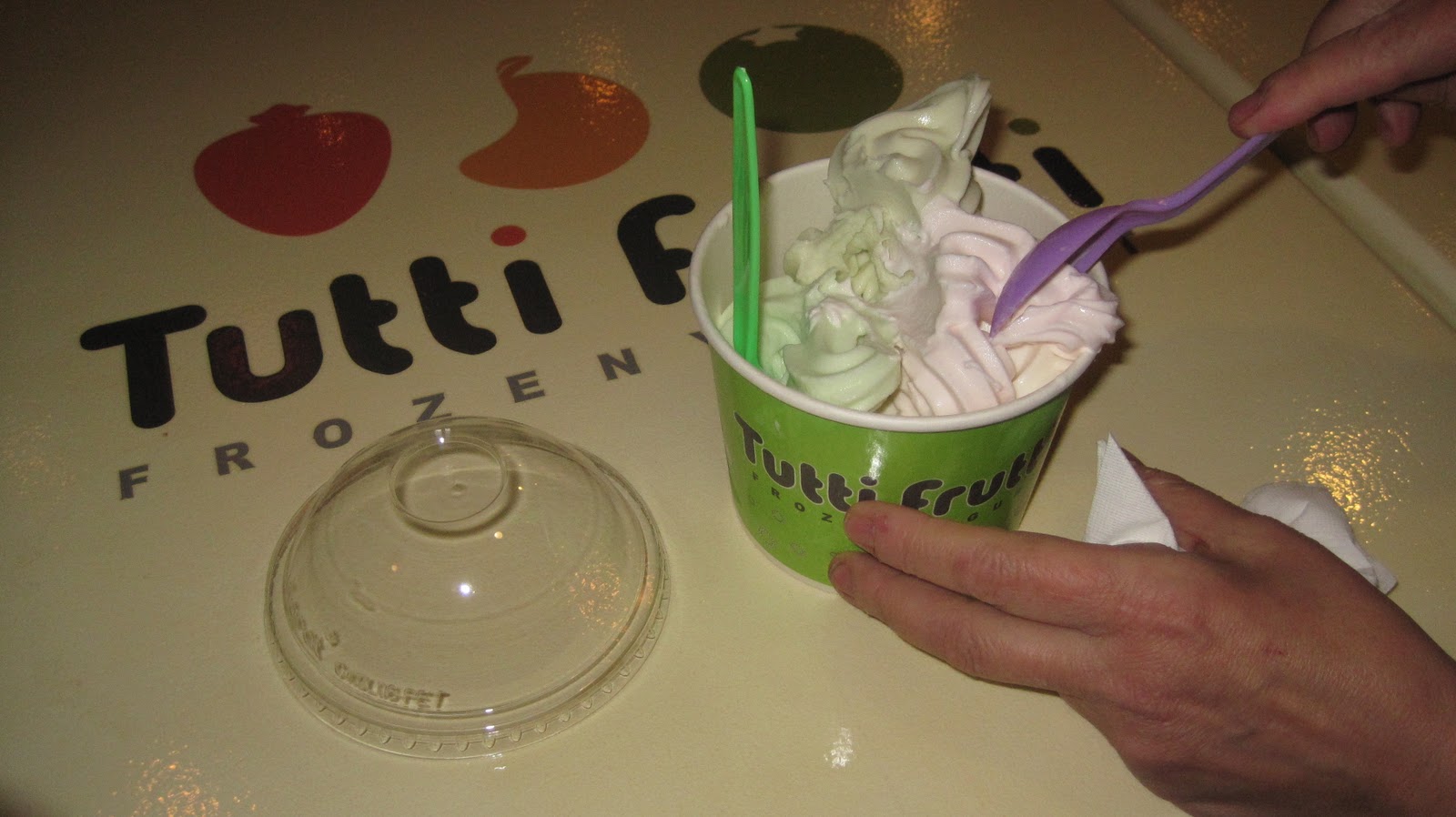 Food Obsessed with Anna in Dallas Tutti Frutti Frozen Yogurt in