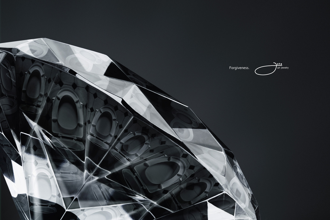 copyranter Toilet seat left up = 100 carat diamond.