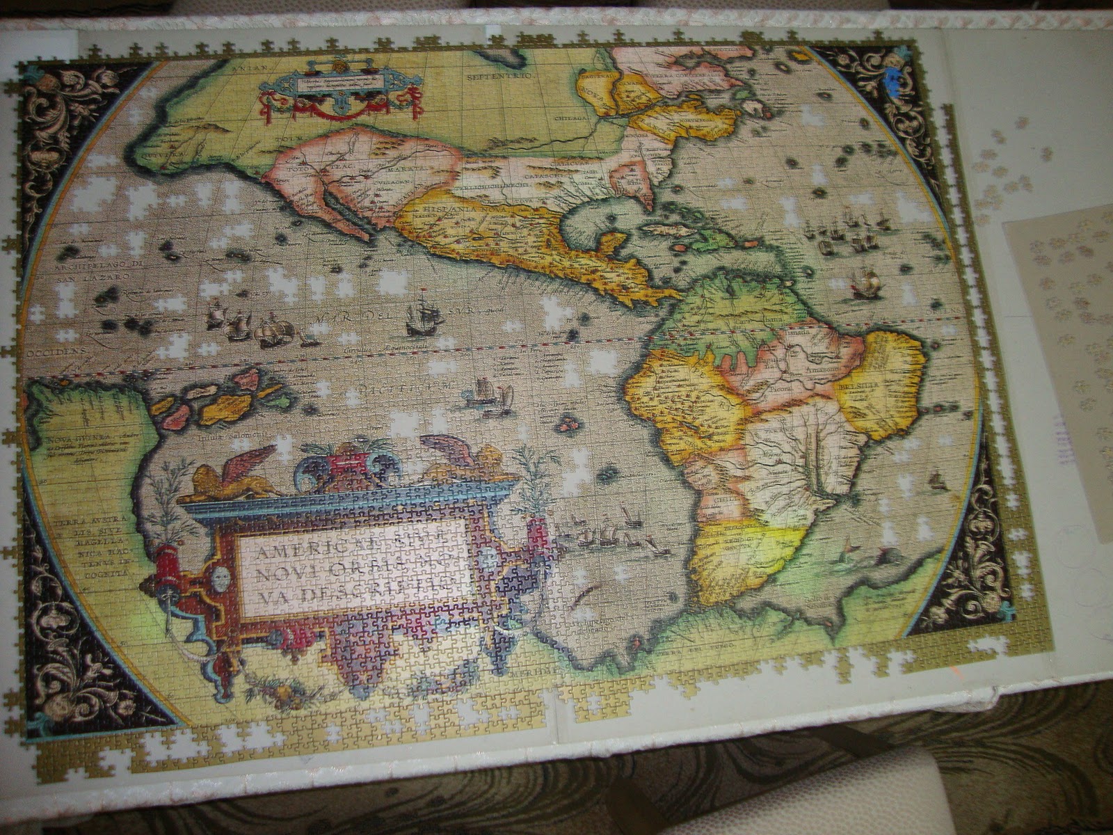 Ravensburger 18,000 - puzzle done by 3 kids: February 2011