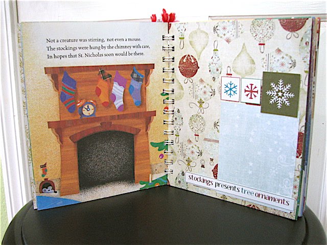 More Than A Memory: Altered Little Golden Book - The Night Before Christmas