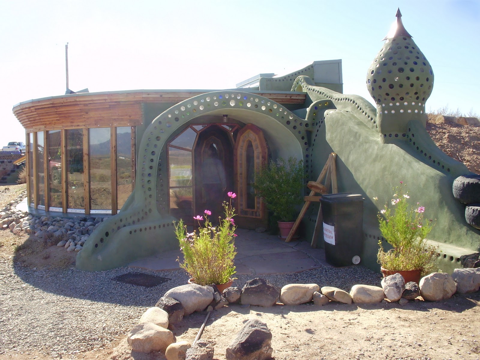 Life at 55 mph Greater World Earthship Community in Taos, New Mexico