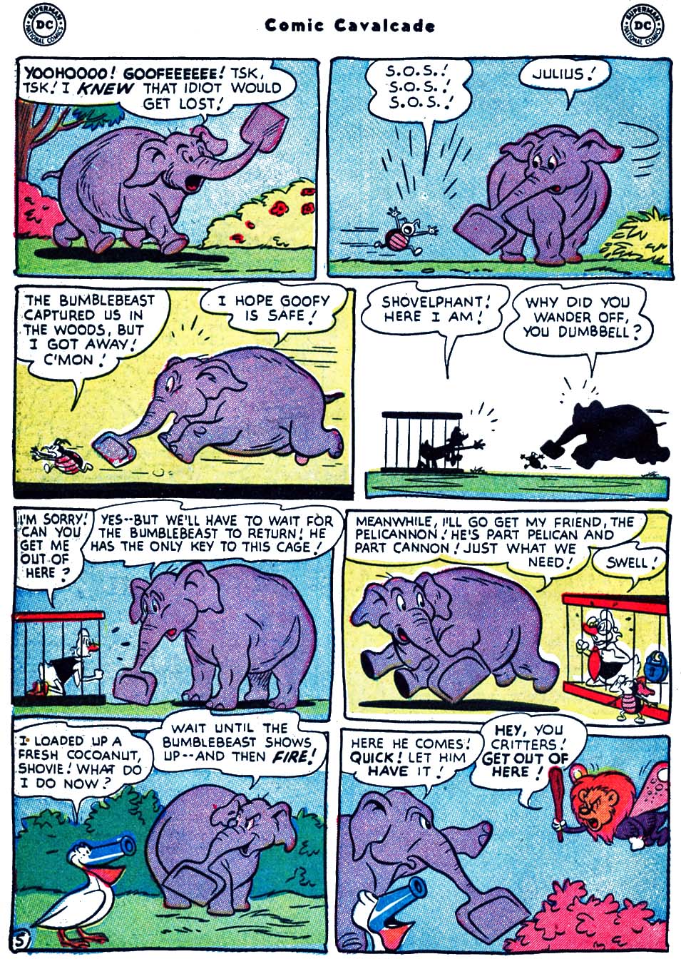 Read online Comic Cavalcade comic -  Issue #63 - 64