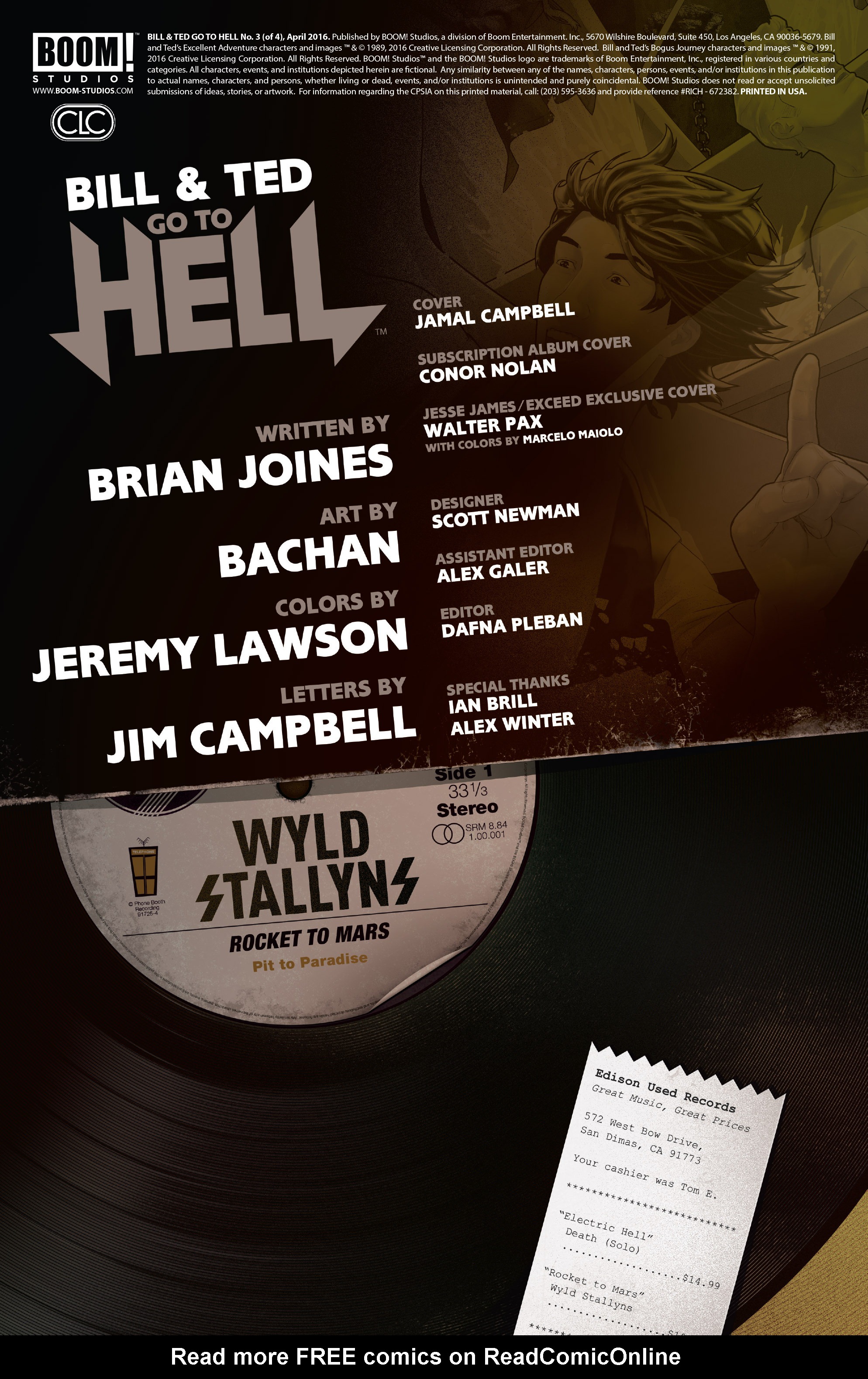 Read online Bill & Ted Go to Hell comic -  Issue #3 - 2