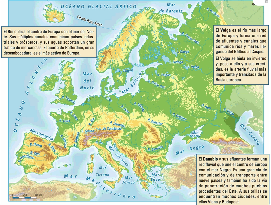 Mapa Mapa De Los Países Del Continente Europeo