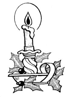 Christmas Candles Coloring Pages