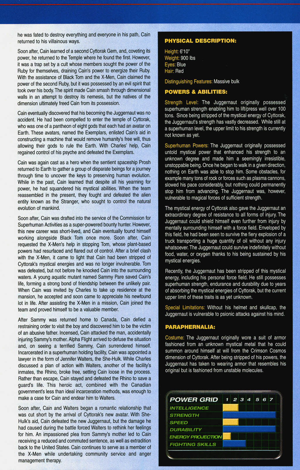Read online Official Handbook of the Marvel Universe: X-Men 2004 comic -  Issue # Full - 18