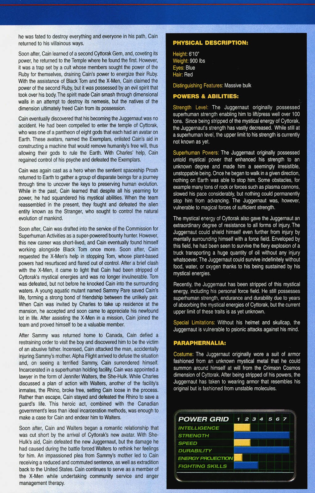 Official Handbook of the Marvel Universe: X-Men 2004 issue Full - Page 18