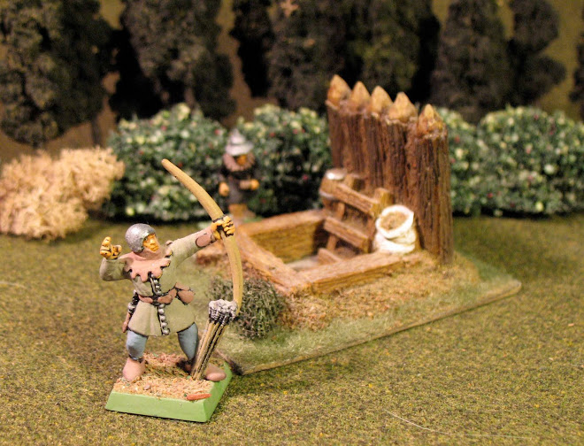 Bretonnian archer, mine shaft, Hussite crew man