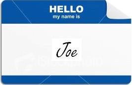 HELLO, my name is...