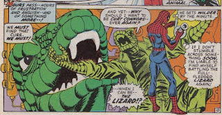 My son pointed out that they forgot Spidey's extra arms in this panel, but for Gil Kane I'll give him a pass.