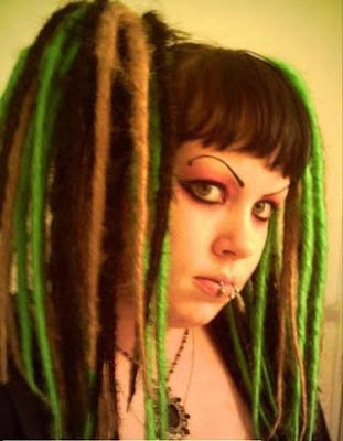 There are two different types of dreads for gothic hairstyles: falls,