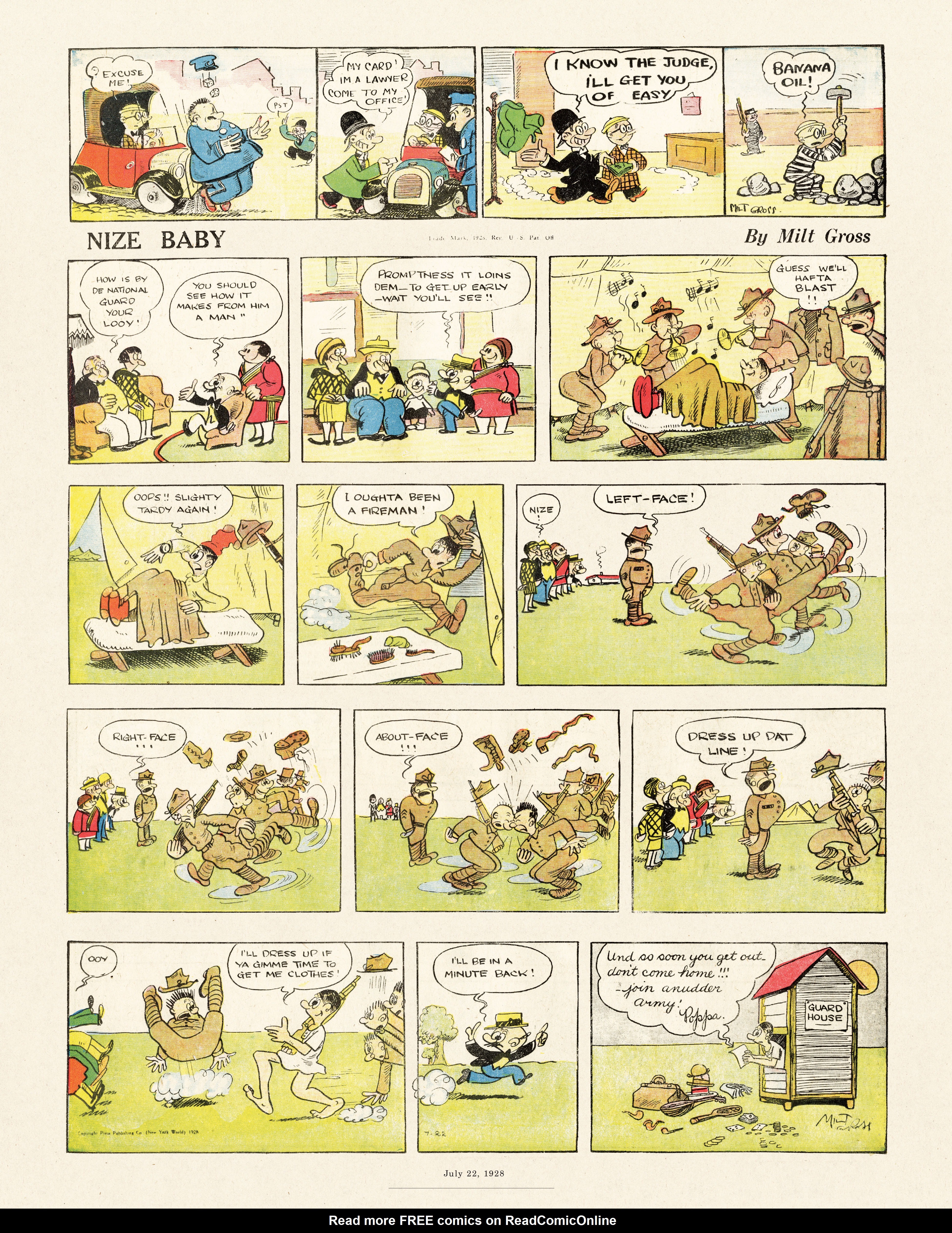 Read online Gross Exaggerations: The Meshuga Comic Strips of Milt Gross comic -  Issue # TPB - 57