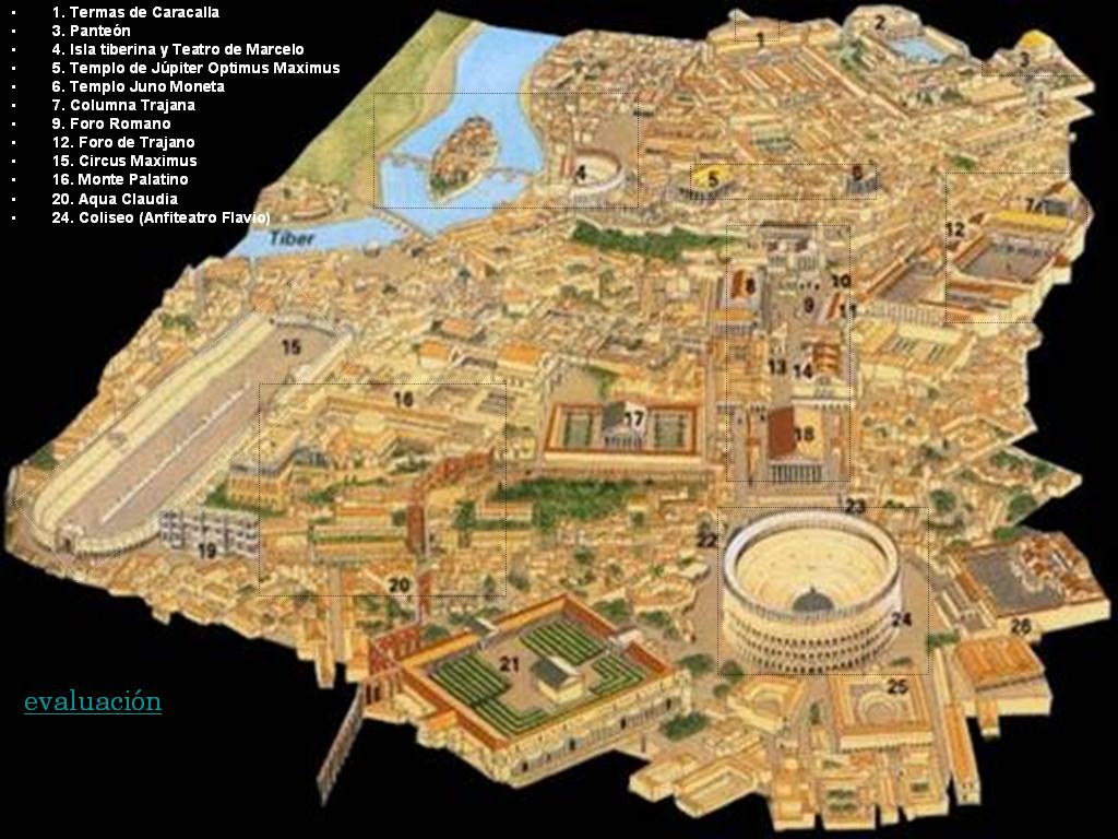 Viaje Italia 11 Mapa De La Ciudad De Roma Elementos Geográficos