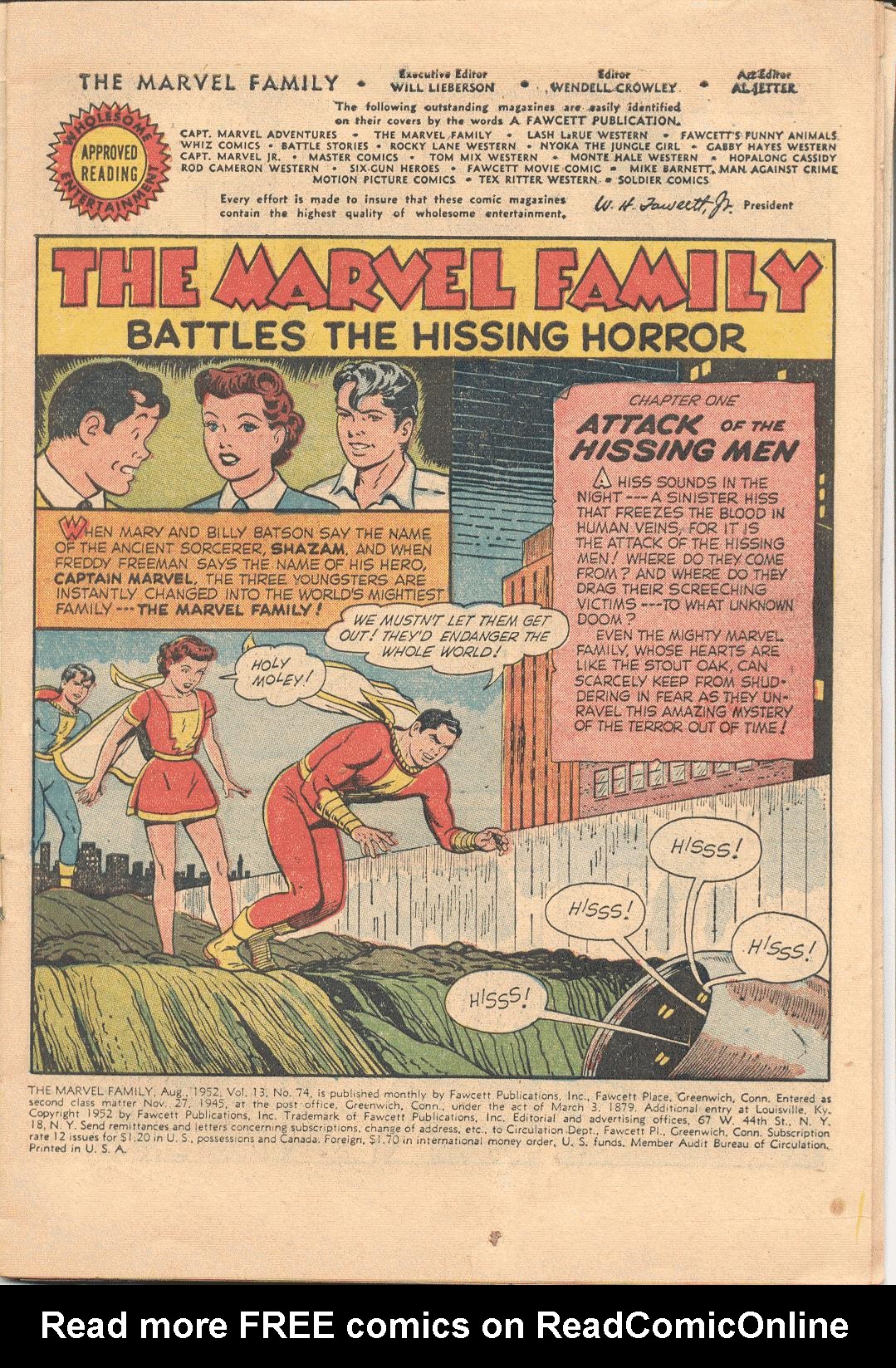 Read online The Marvel Family comic -  Issue #74 - 3