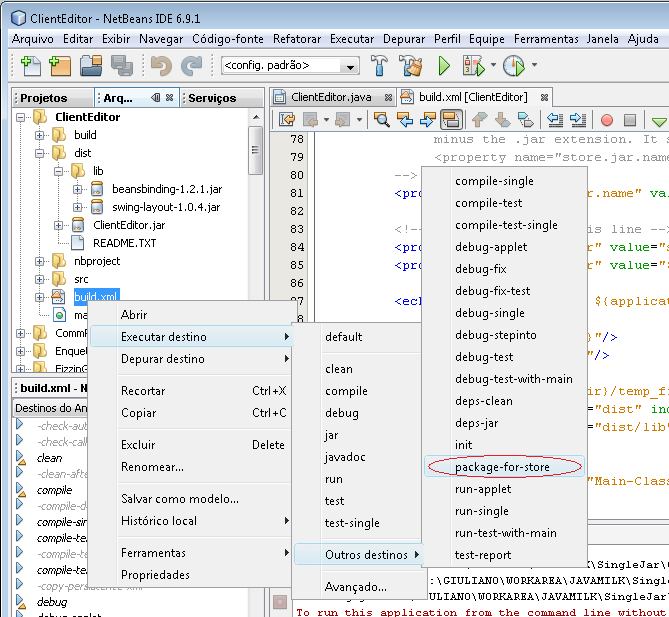 Java Milk Configurando seu projeto no netbeans pra gerar um único