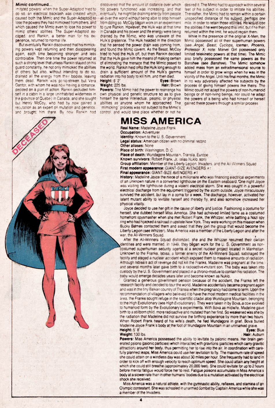 The Official Handbook of the Marvel Universe issue 14 - Page 5