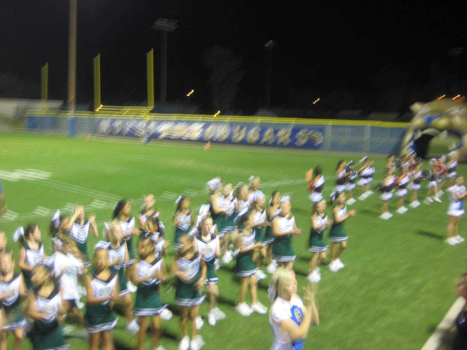 Enns' Family: Cheer night at the Clovis High Football game.