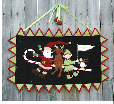 Christmas wool applique - Diary of a Quilter - a quilt blog