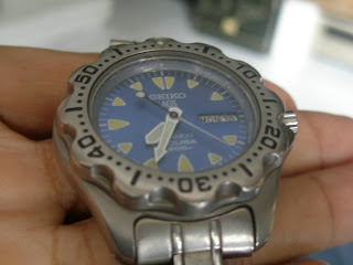 sale $ koleksi jam: Seiko AGS Scuba Diver's 200 Titanium
