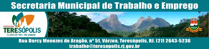 Blog da Secretaria Municipal de Trabalho e Emprego de Teresópolis