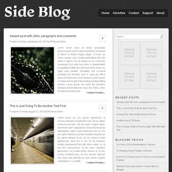Side Blog blogger template with image slideshow template and pagination for blogger ready. clean template blog. elegant template blogspot blog