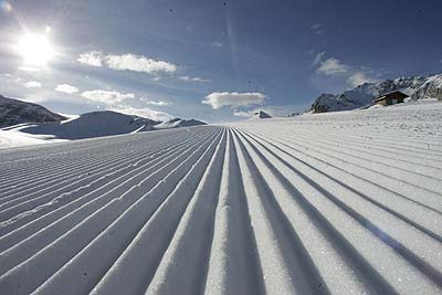 Damage des pistes à Méribel