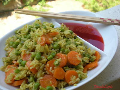 Riso Basmati allo Zenzero, Curry e Cardamomo con Verdure Saltate