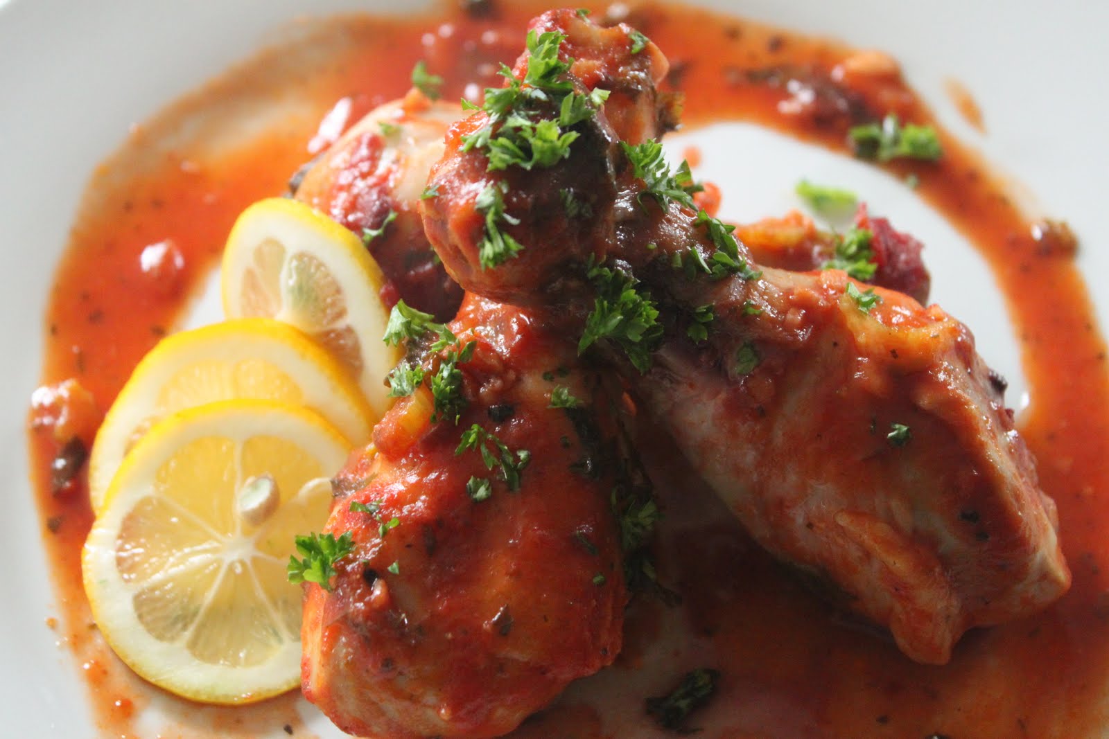 Elvis's Kitchen Food Blog Chicken Drumstick Italian Style